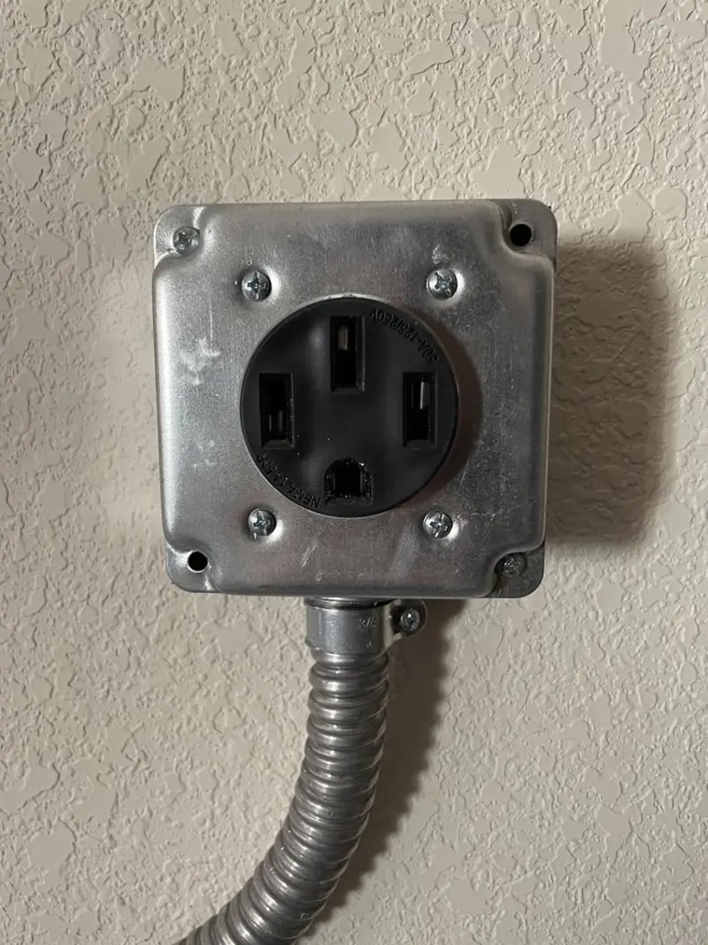 NEMA 14-50 outlet installed for Smart Home Electrical in Lower Merion